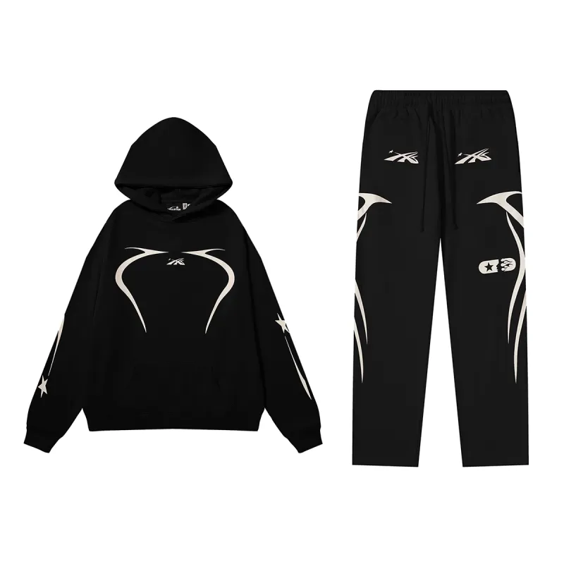 Hellstar Hoodie Tracksuit Black