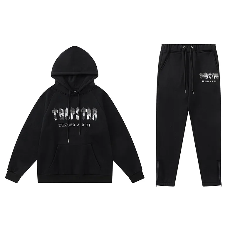 Trapstar Hoodie Tracksuit-2431 Black