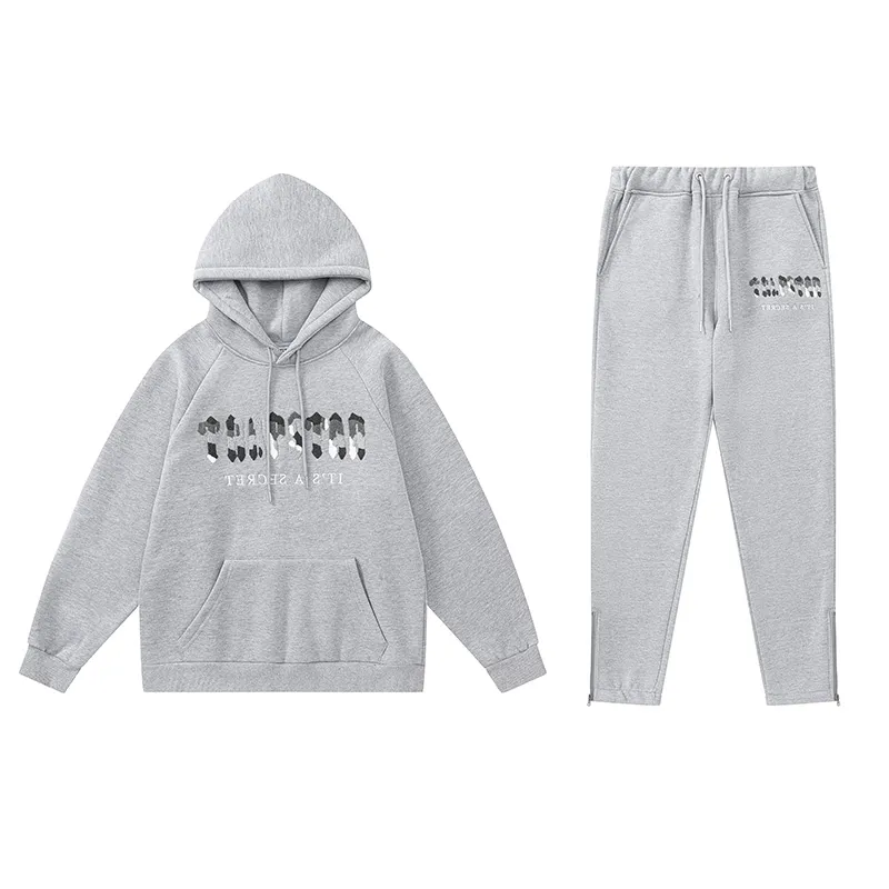 Trapstar Hoodie Tracksuit-2431 Grey