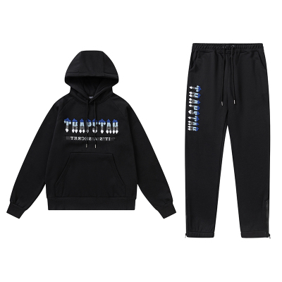 Trapstar Hoodie Tracksuit-8854 Black 01