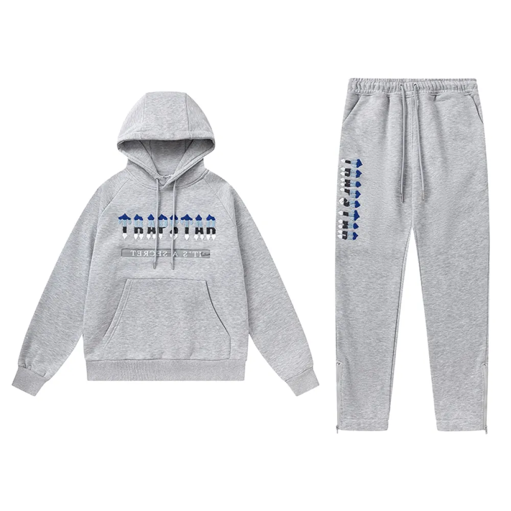 Trapstar Hoodie Tracksuit-8854 Grey