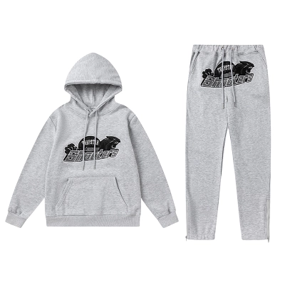 Trapstar Hoodie Tracksuit-8869 Grey 01
