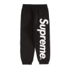 Supreme Satin Applique Sweatpant Black