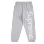 Supreme Satin Applique Sweatpant Grey