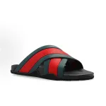 Gucci Web Slide Black Rubber 627820 J8700 8460
