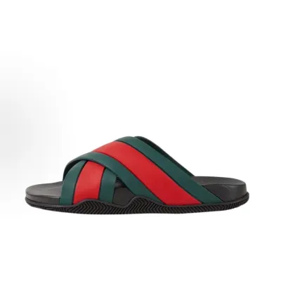Gucci Web Slide Black Rubber 627820 J8700 8460 01