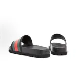 Gucci Web Slide Sandal Black 