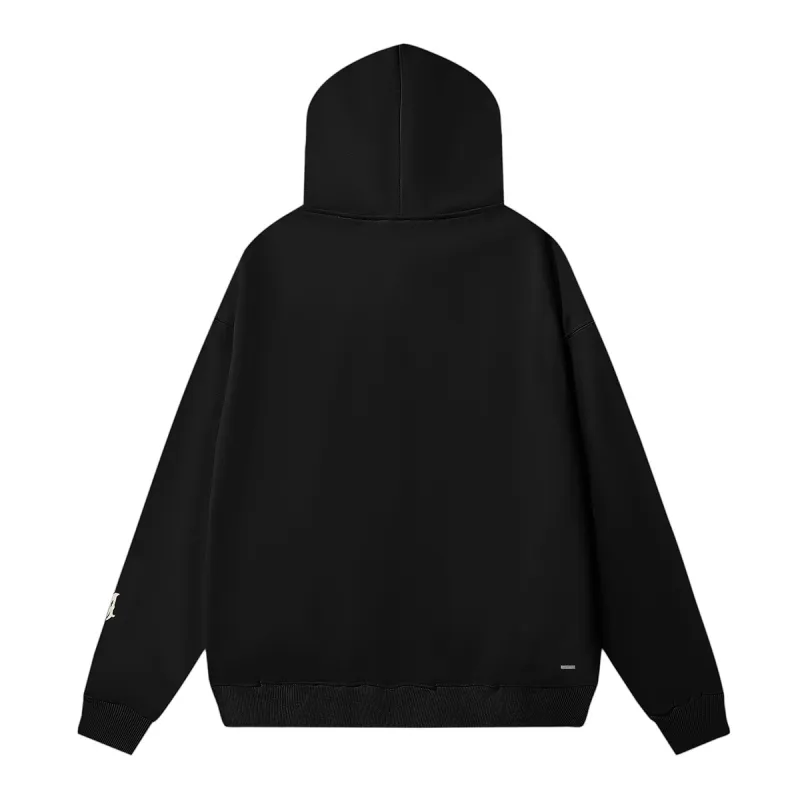 AMIRI Staggered Logo Hoodie #9273  Pure Black/Apricot/Black White/Green/Sky Blue/White