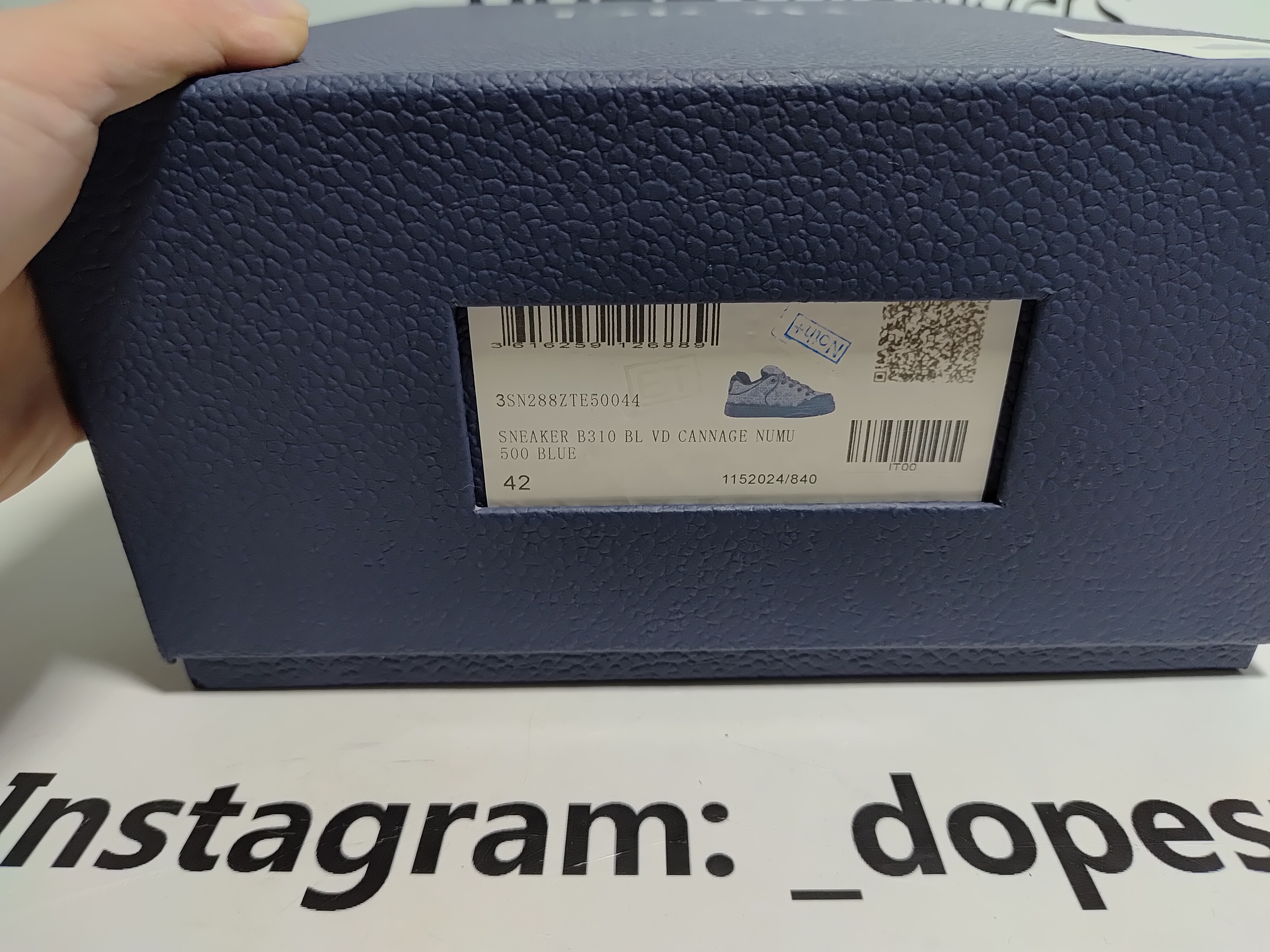 Dior B9S Skater ERL Kumo Cannage Satin 'Blue Blue'