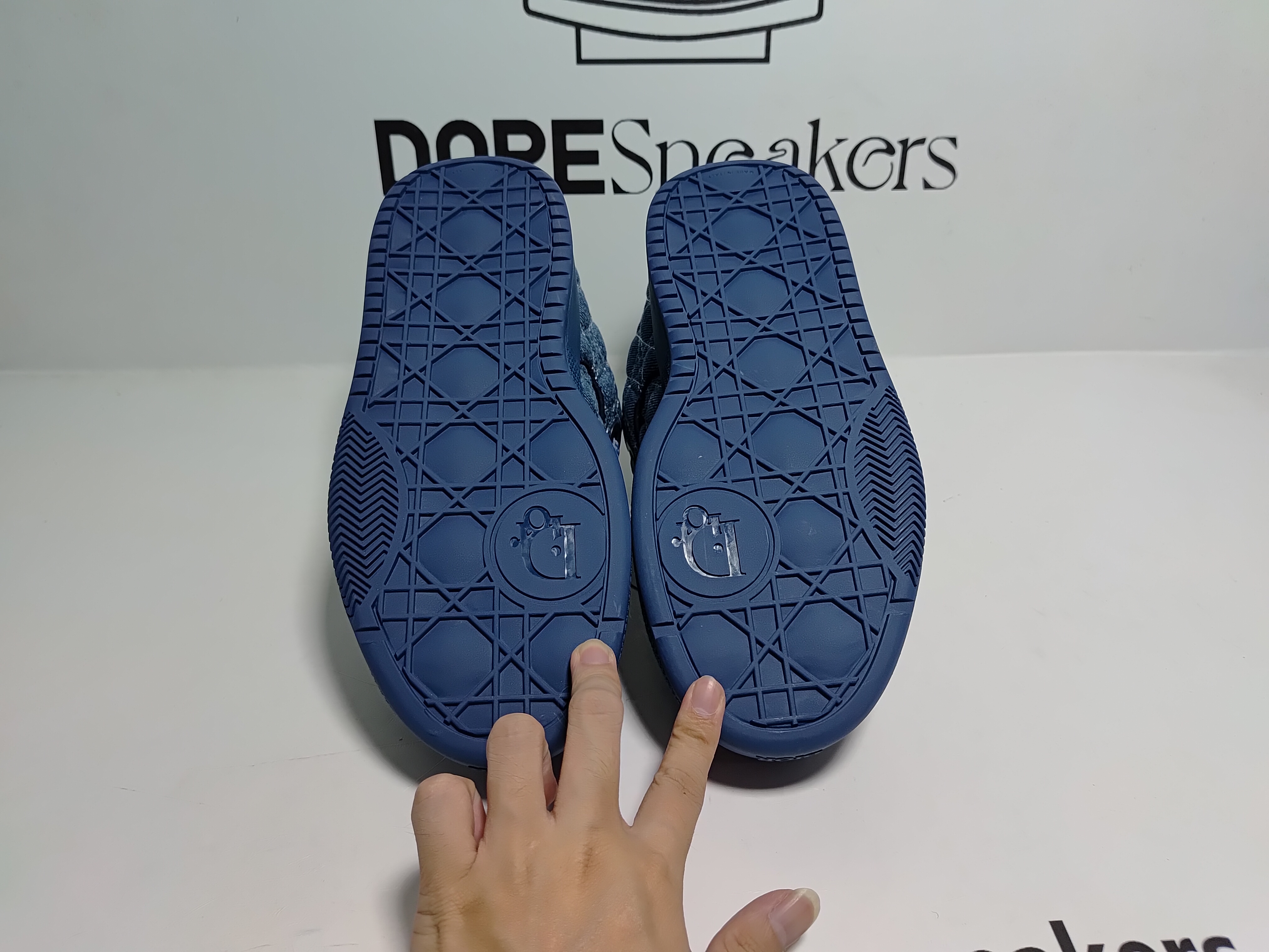 Dior B9S Skater ERL Kumo Cannage Satin 'Blue Blue'