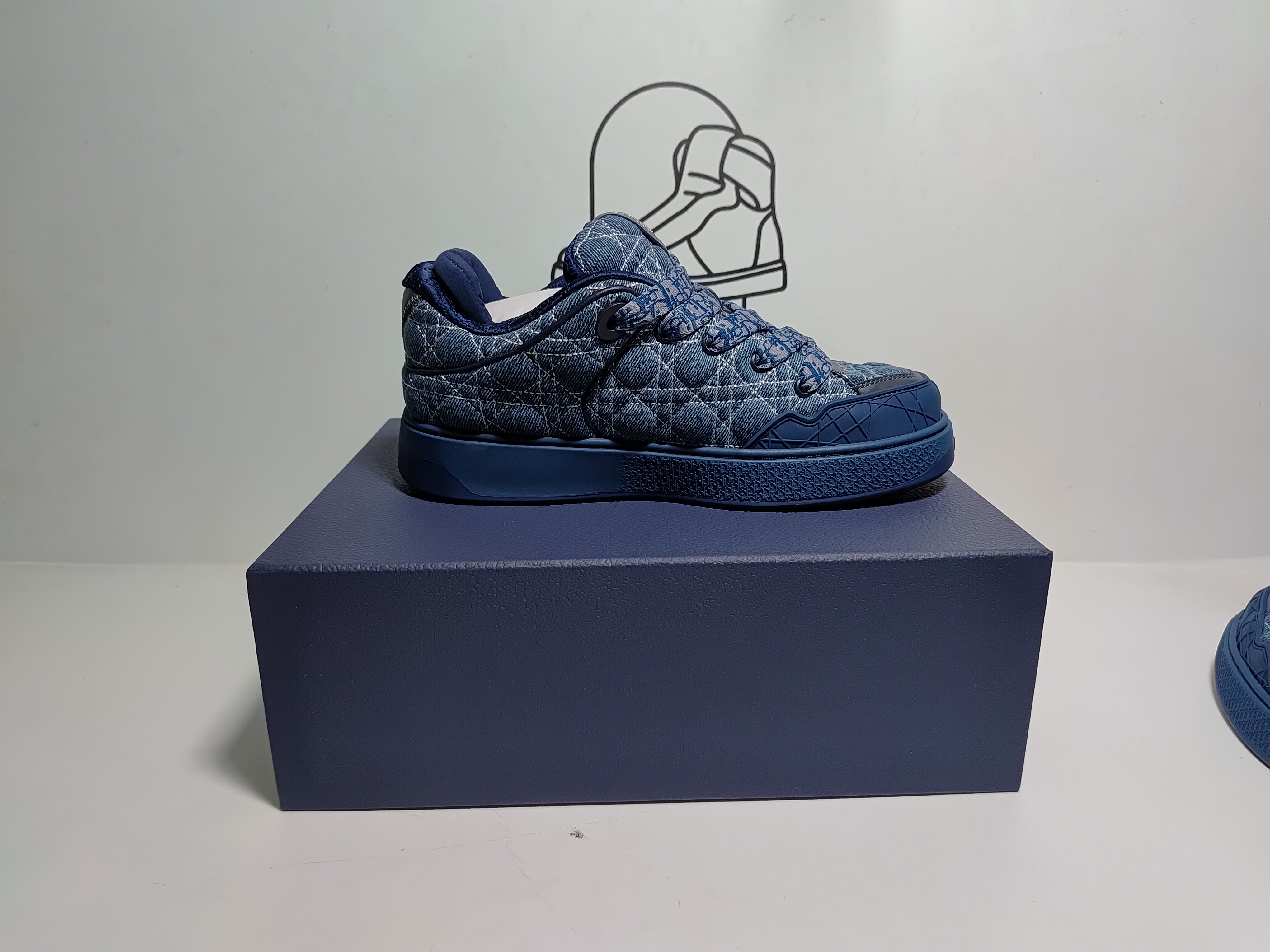 Dior B9S Skater ERL Kumo Cannage Satin 'Blue Blue'