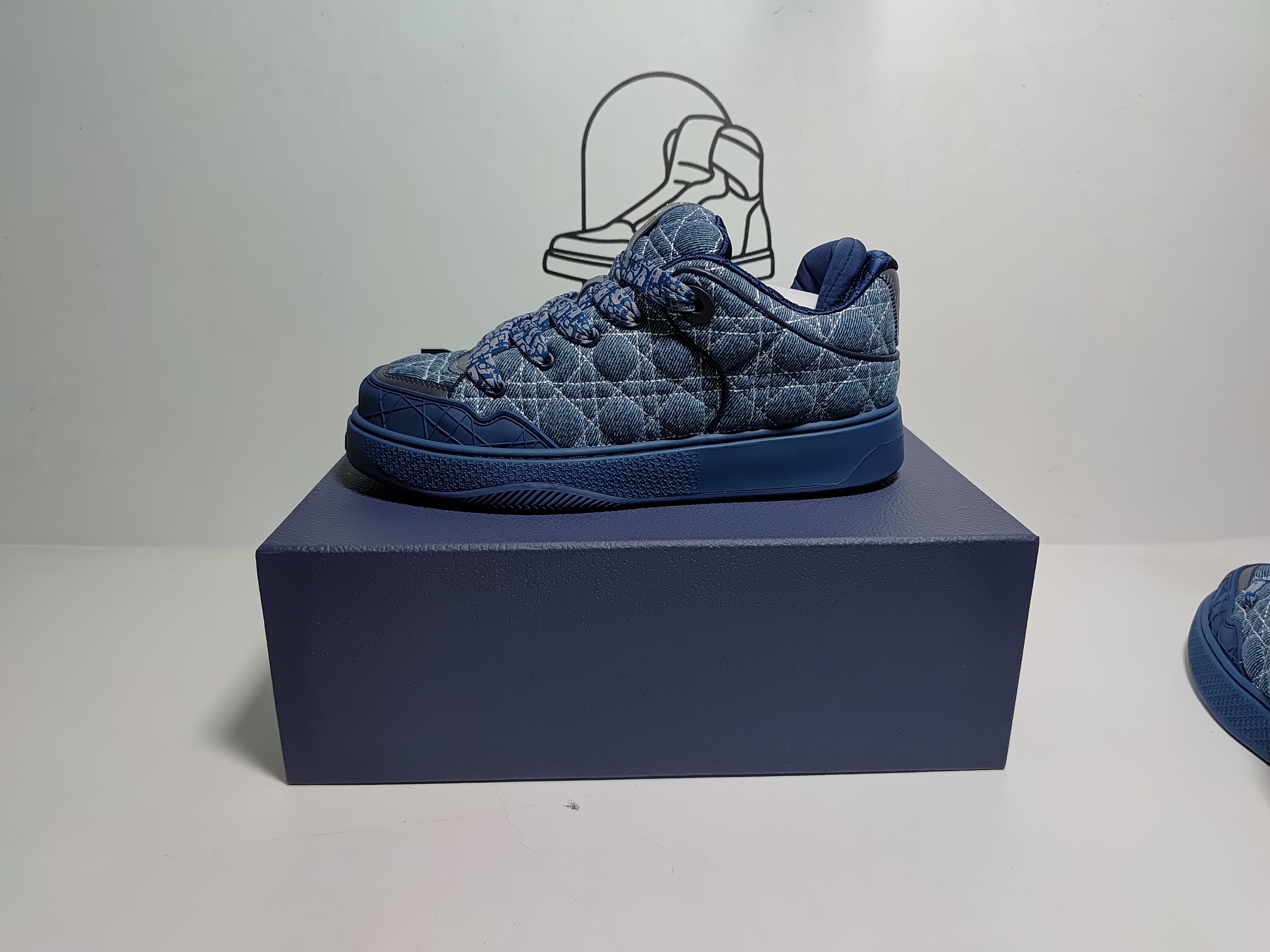 Dior B9S Skater ERL Kumo Cannage Satin 'Blue Blue'