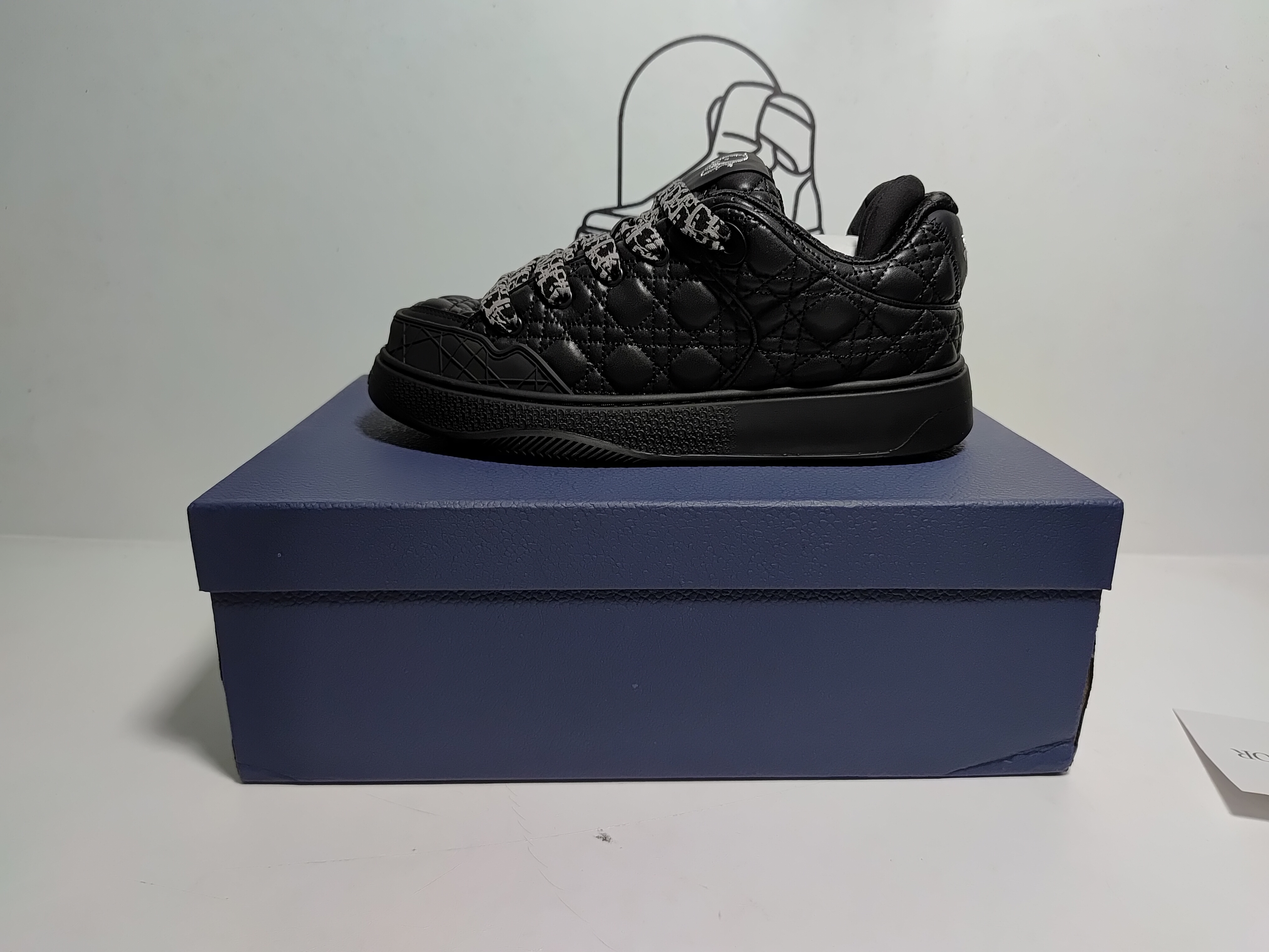 Dior B9S Skater ERL Quilted Cannage Calfskin 'Black'