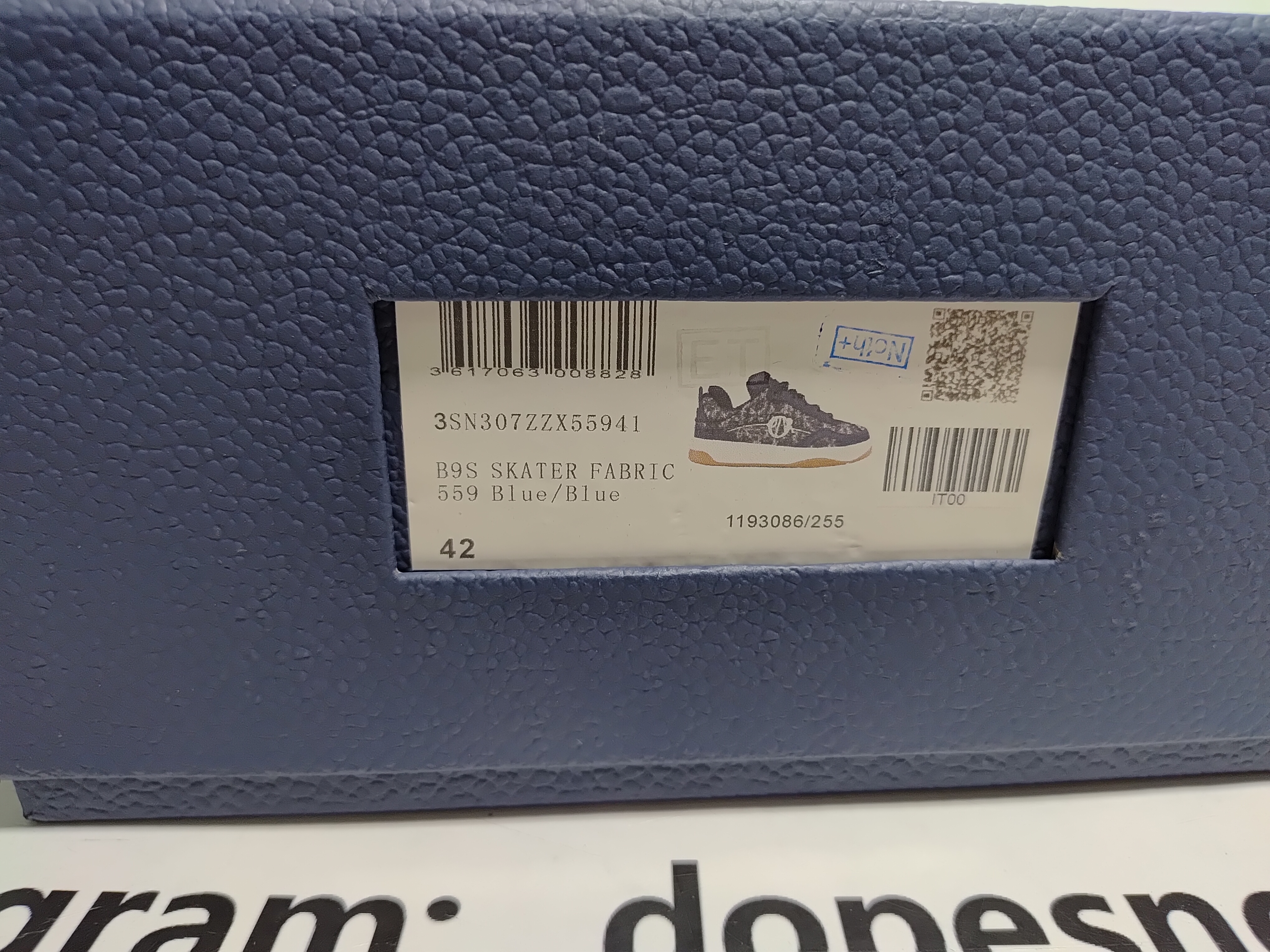Dior B9S Skater Tweed Navy Blue