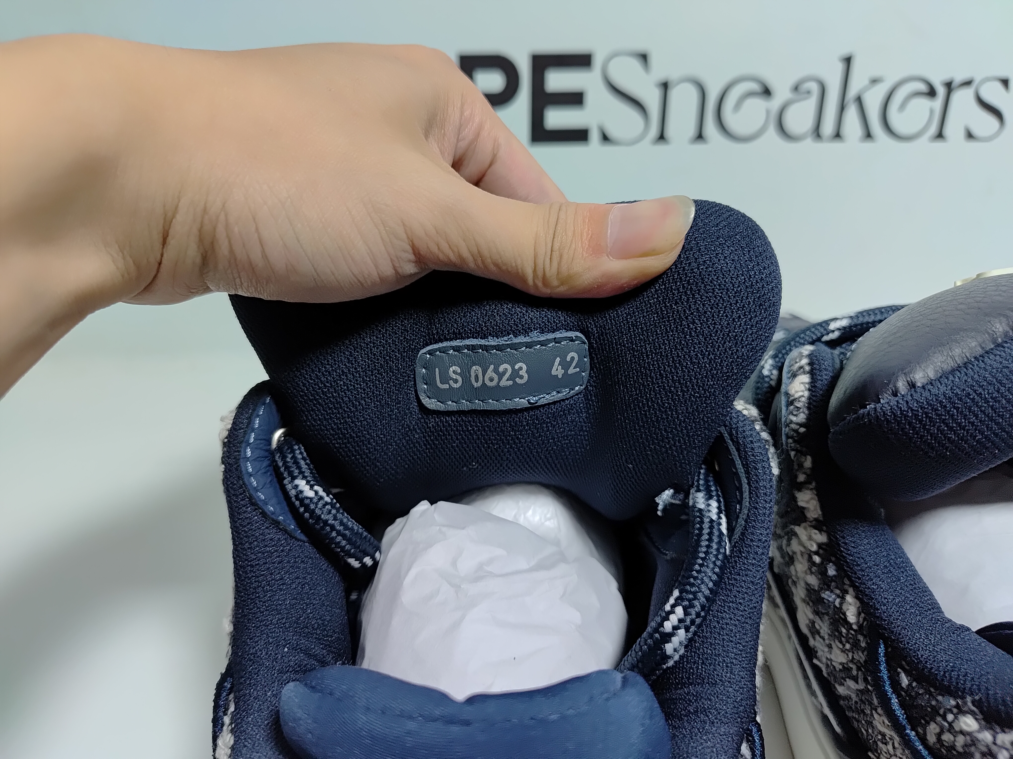 Dior B9S Skater Tweed Navy Blue