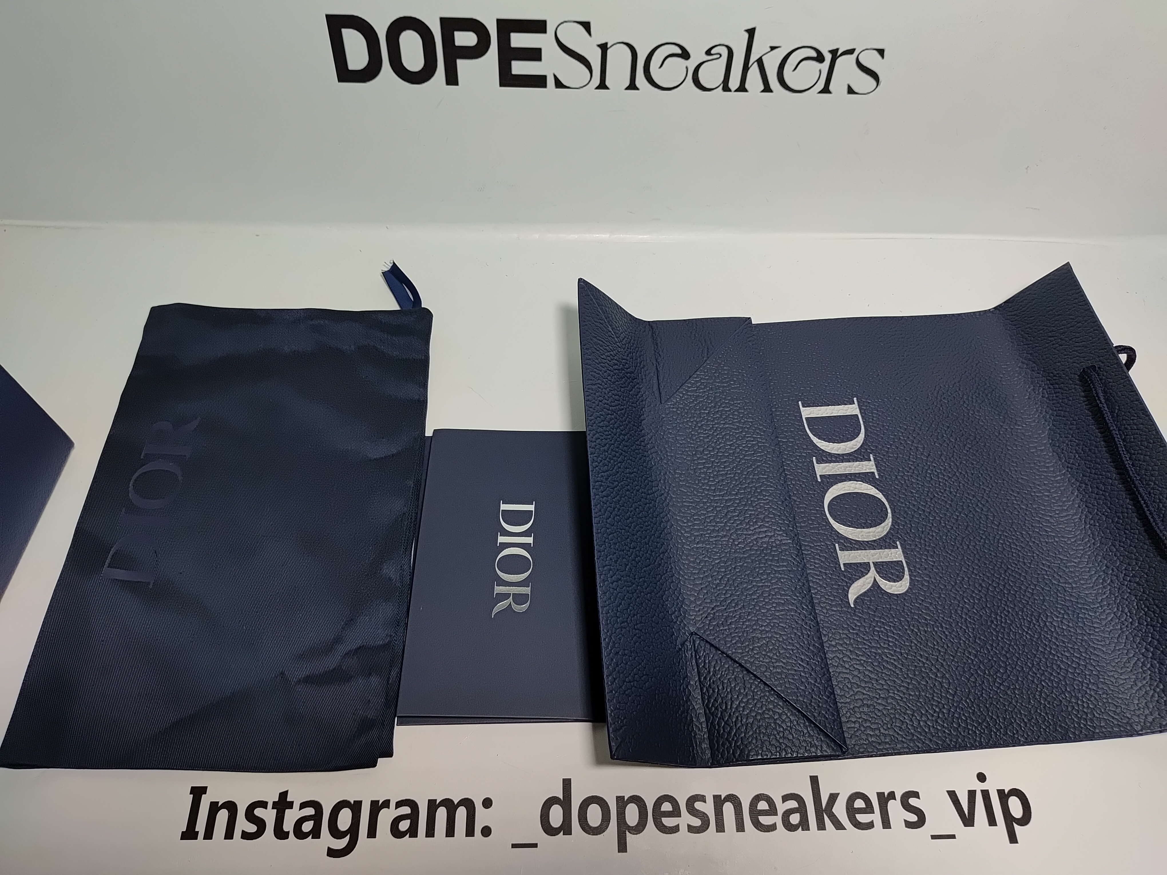 Dior B9S Skater Tweed Navy Blue