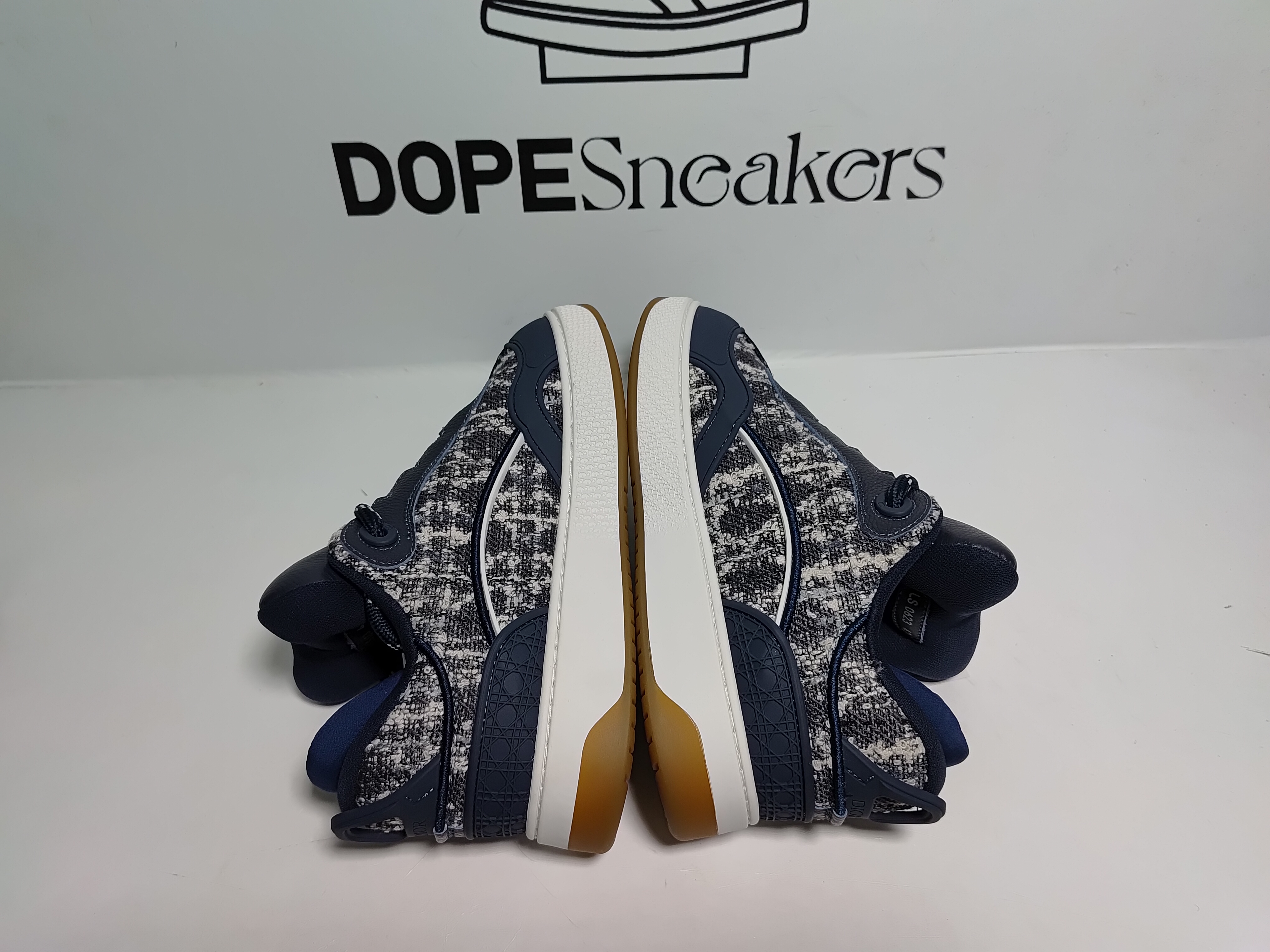 Dior B9S Skater Tweed Navy Blue