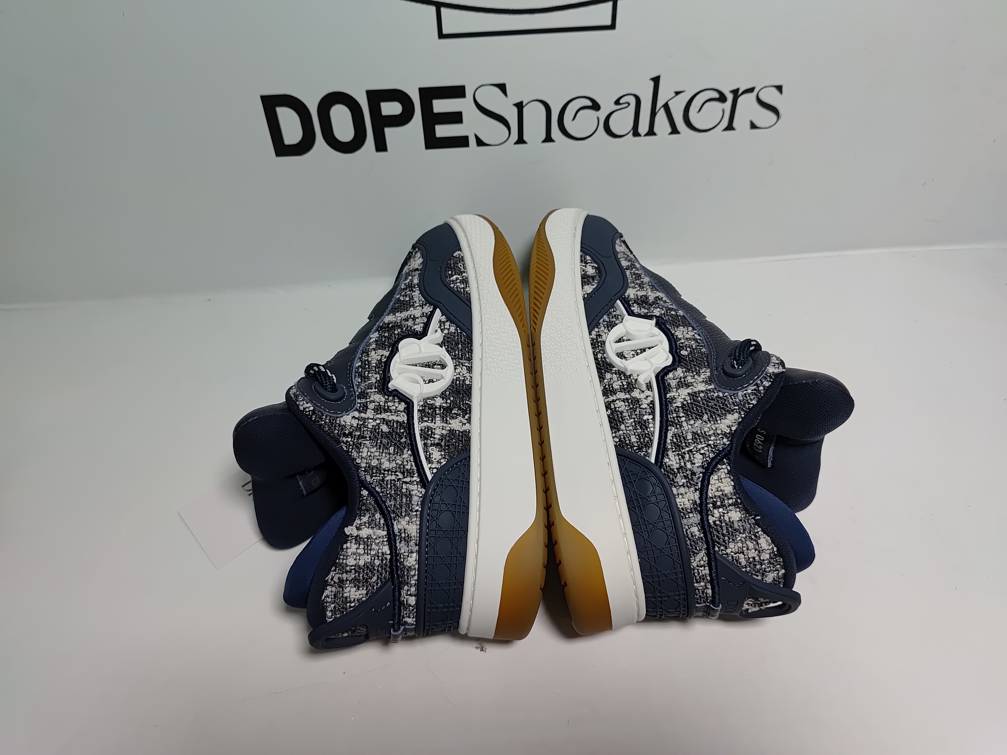 Dior B9S Skater Tweed Navy Blue