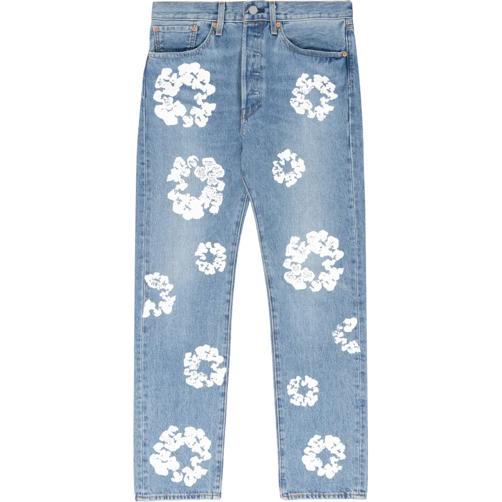 DT The Cotton Wreath Jean Sky blue