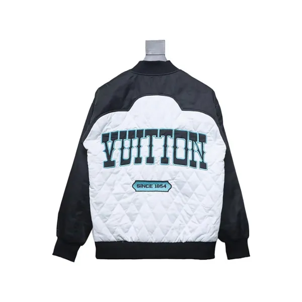  Louis Vuitton Clothes Bicolor Satin Bomber Jacket