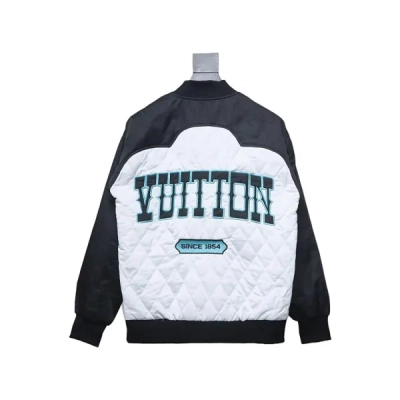  Louis Vuitton Clothes Bicolor Satin Bomber Jacket 02
