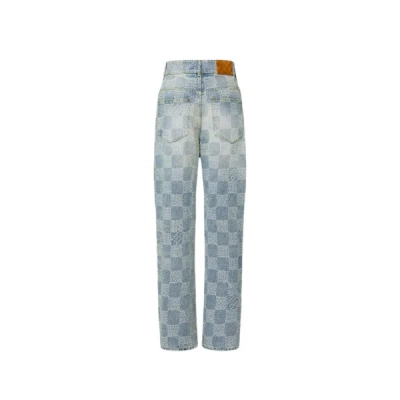  Louis Vuitton Clothes  Damier Denim Skate Pants 1AHCOD 02