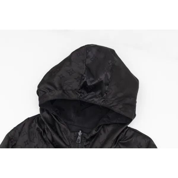  Louis Vuitton Clothes  Reversible Monogram Windbreaker Dark Grey 1A9A13