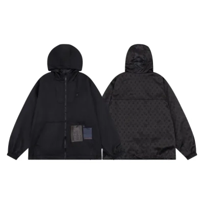  Louis Vuitton Clothes  Reversible Monogram Windbreaker Dark Grey 1A9A13 02