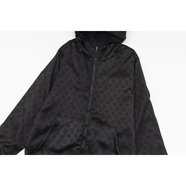  Louis Vuitton Clothes  Reversible Monogram Windbreaker Dark Grey 1A9A13