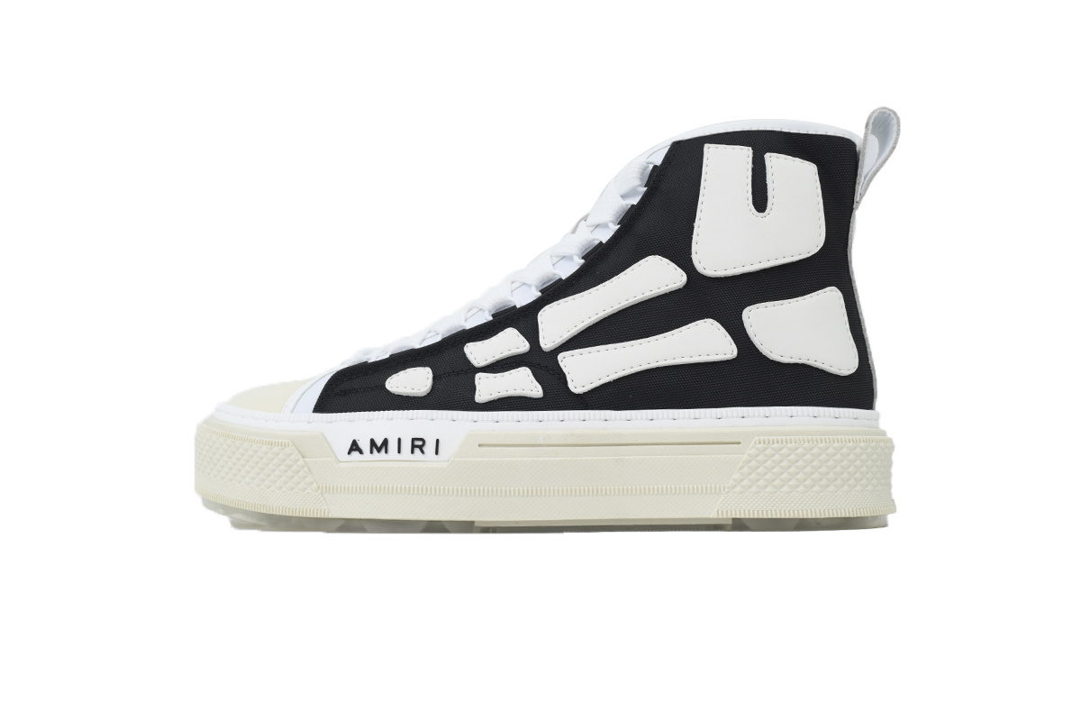 AMIRI Sneakers  High-top Canvas Sneakers Black And White