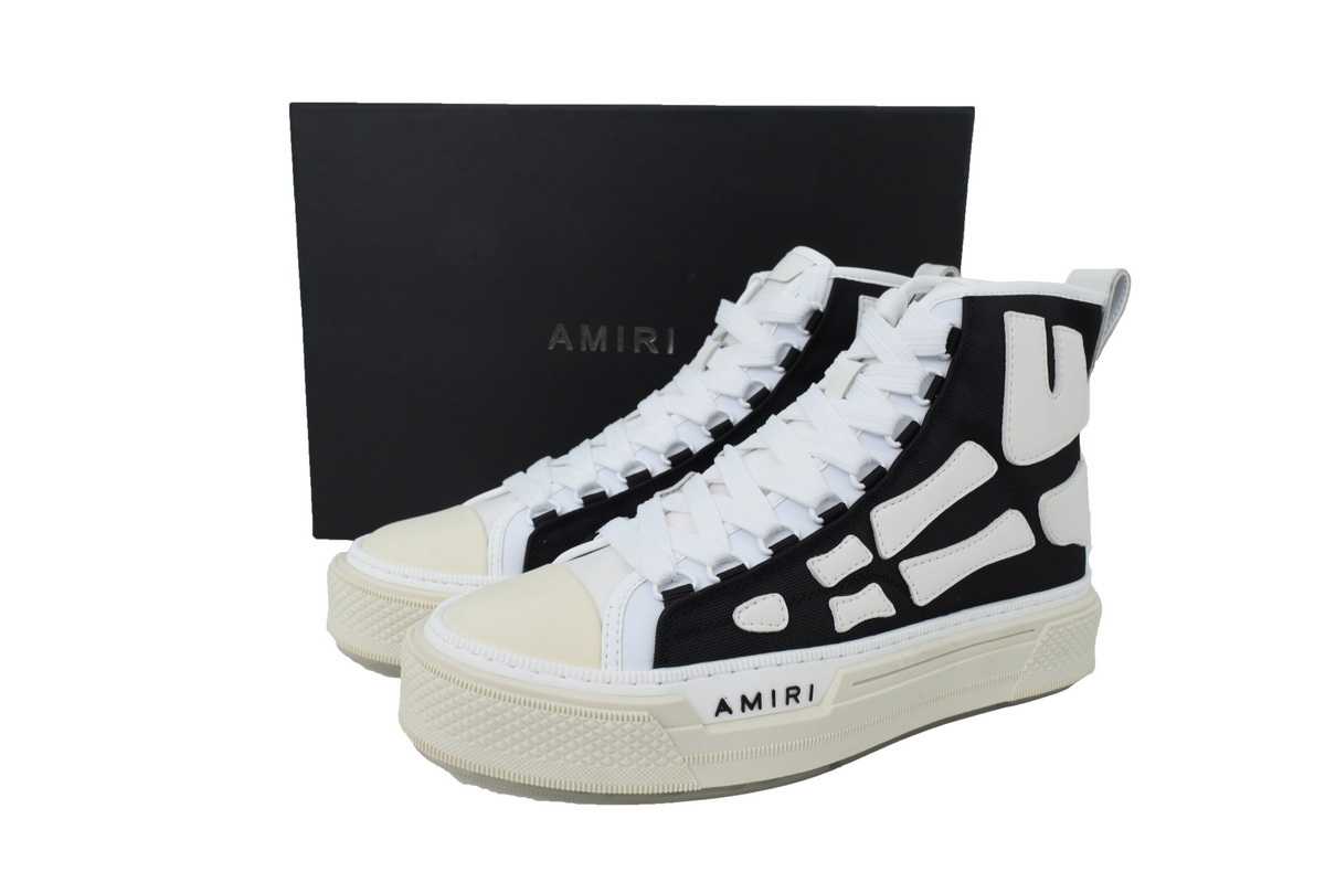 AMIRI Sneakers  High-top Canvas Sneakers Black And White