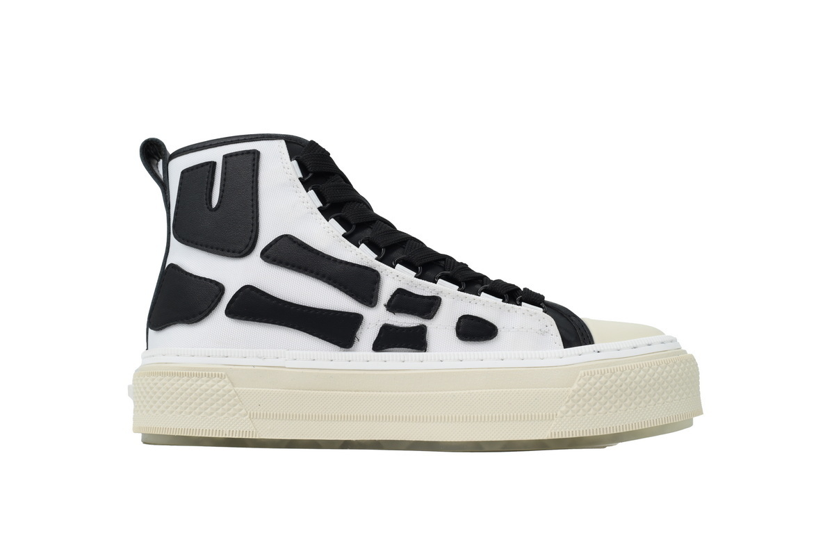AMIRI Sneakers  High-top Canvas Sneakers White Black