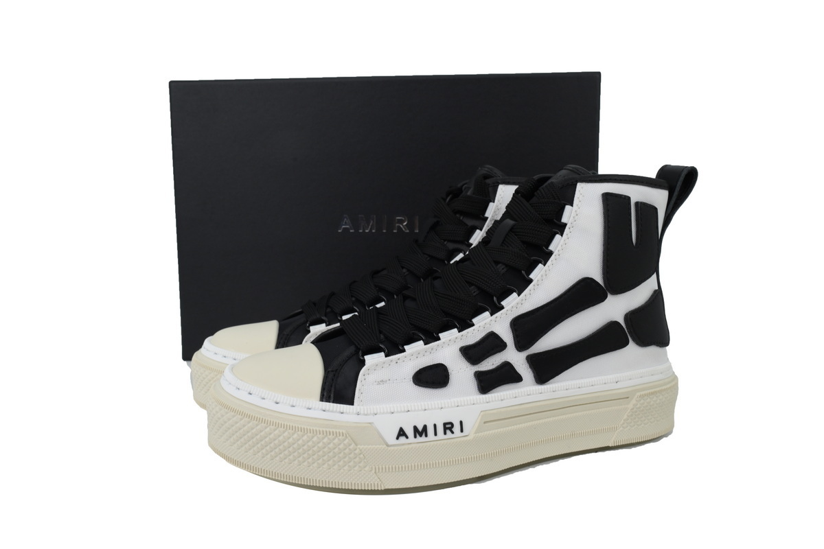 AMIRI Sneakers  High-top Canvas Sneakers White Black