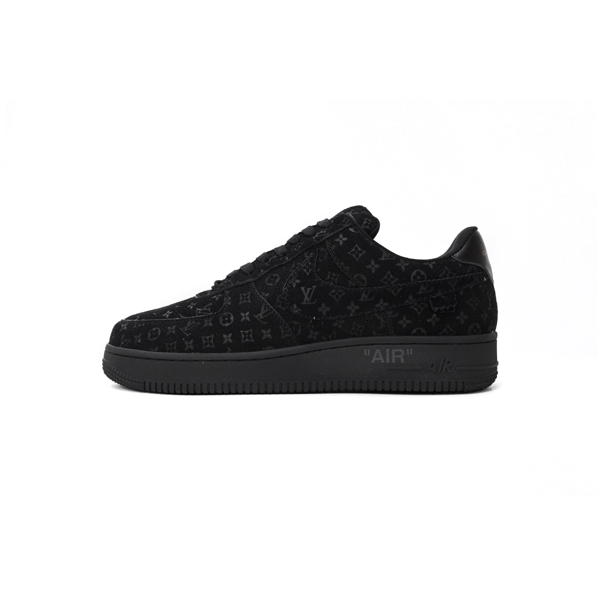 Louis Vuitton x Nike Air Force 1 Low All Black 1A9VD7