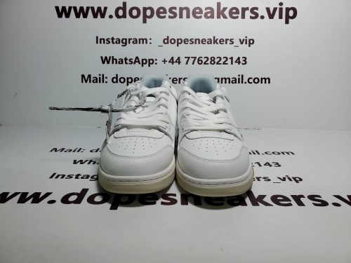 OFF-WHITE Out Of Office OOO Low Tops For Walking White Black Quality Control Photo
