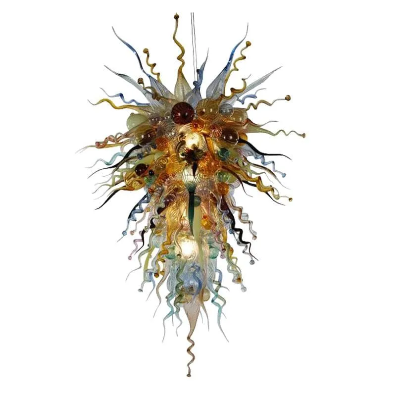 Large Chandeliers For High Ceilings Chihuly Style Chandelier (Multi Colors)