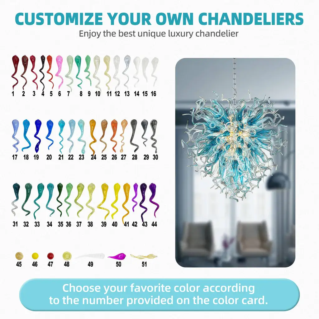 Chihuly Style Chandelier