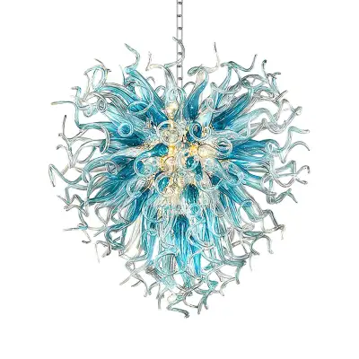 Chihuly Style Chandeliers Hand Blown Glass Chandelier(Blue) 01