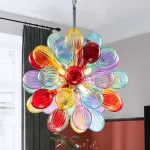Blown Glass Bubbles Chandelier Multi Colors Glass