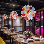 Blown Glass Bubbles Chandelier Multi Colors Glass