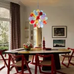 Blown Glass Bubbles Chandelier Multi Colors Glass