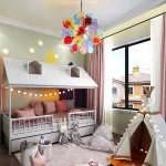 Blown Glass Bubbles Chandelier Multi Colors Glass