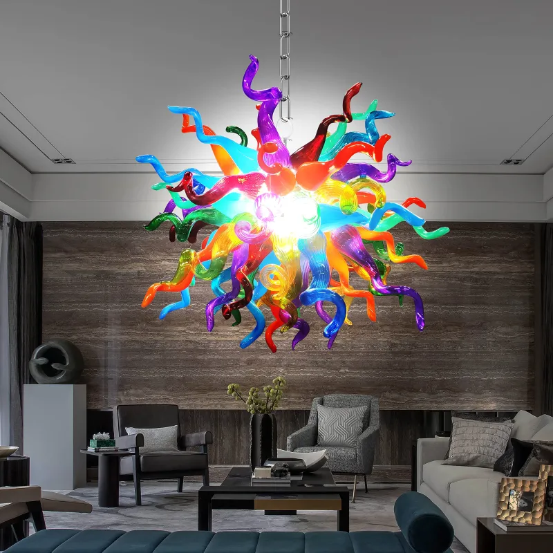 Chihuly Style Chandelier Murano Glass Light Pendant (Multi Colors)