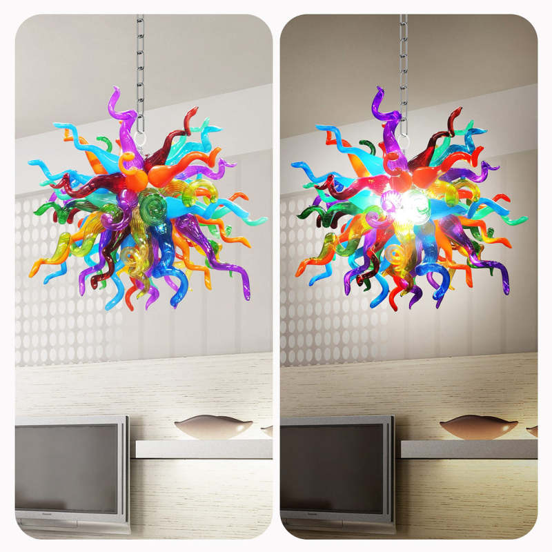 Chihuly Style Chandelier Murano Glass Light Pendant (Multi Colors)