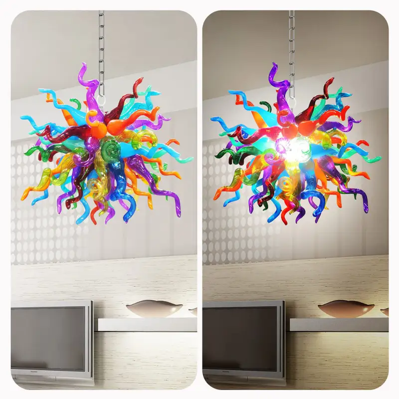 Chihuly Style Chandelier Murano Glass Light Pendant (Multi Colors)