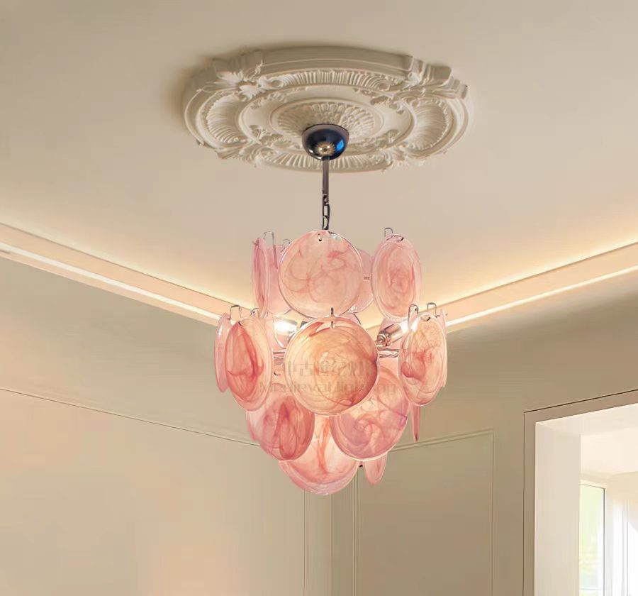 Blown Glass Lamps Murano Style Murano Glass Pink 