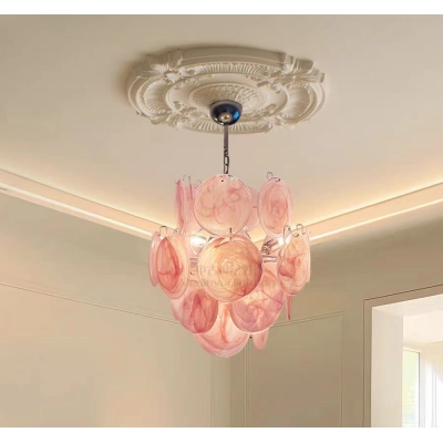 Blown Glass Lamps Murano Style Murano Glass Pink  01