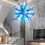 Chihuly Style Chandeliers Sputnik Pendant Light (Light Azure And Blue )