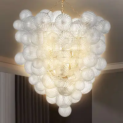 Glass Bubble Light Fixture Big Bubble Chandelier 01