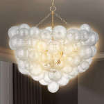 Modern Bubbles Chandelier Blown Glass Chandelier